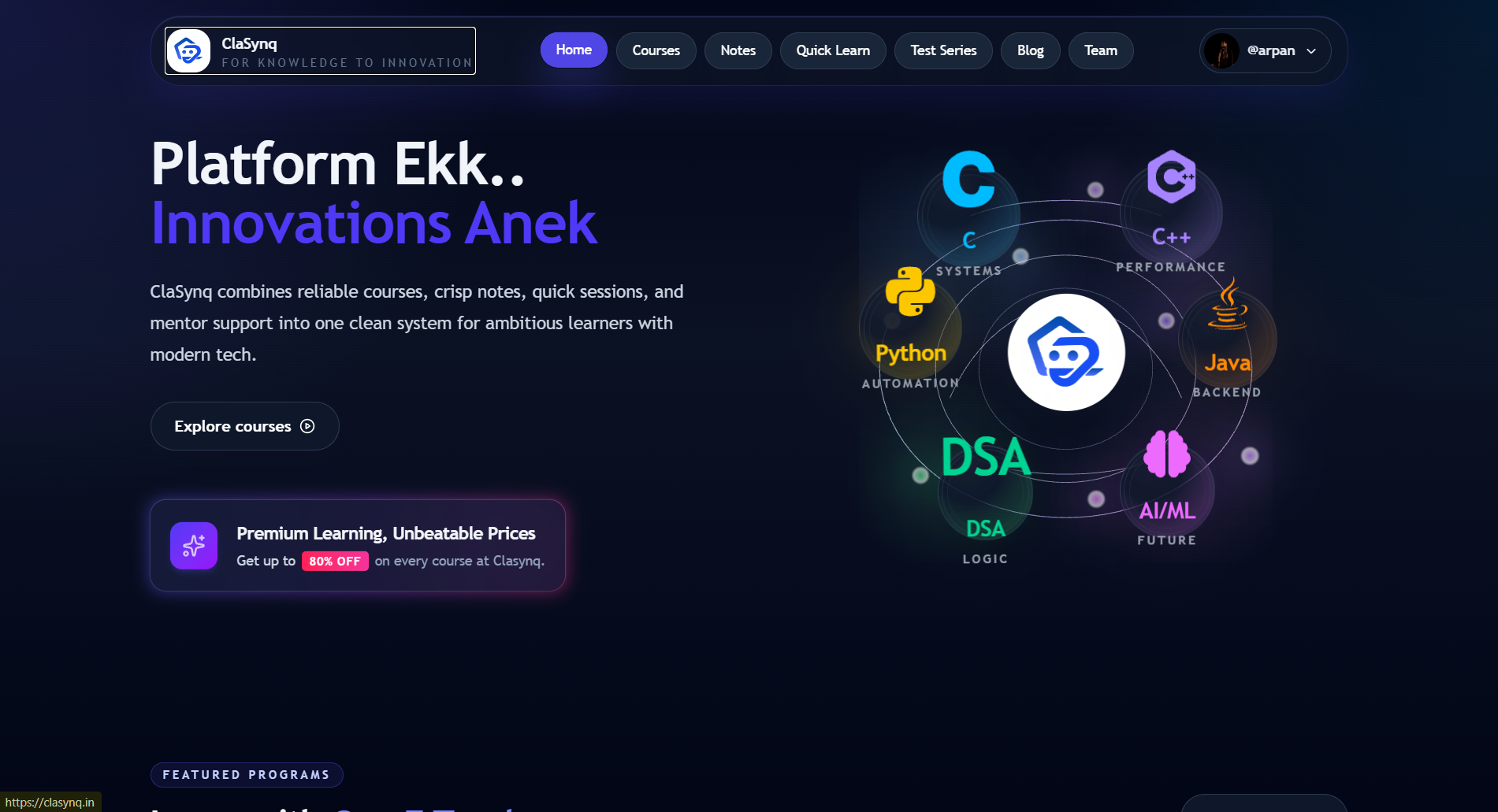 Clasynq EdTech Platform